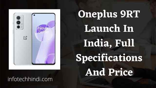 Oneplus 9RT Launch In India